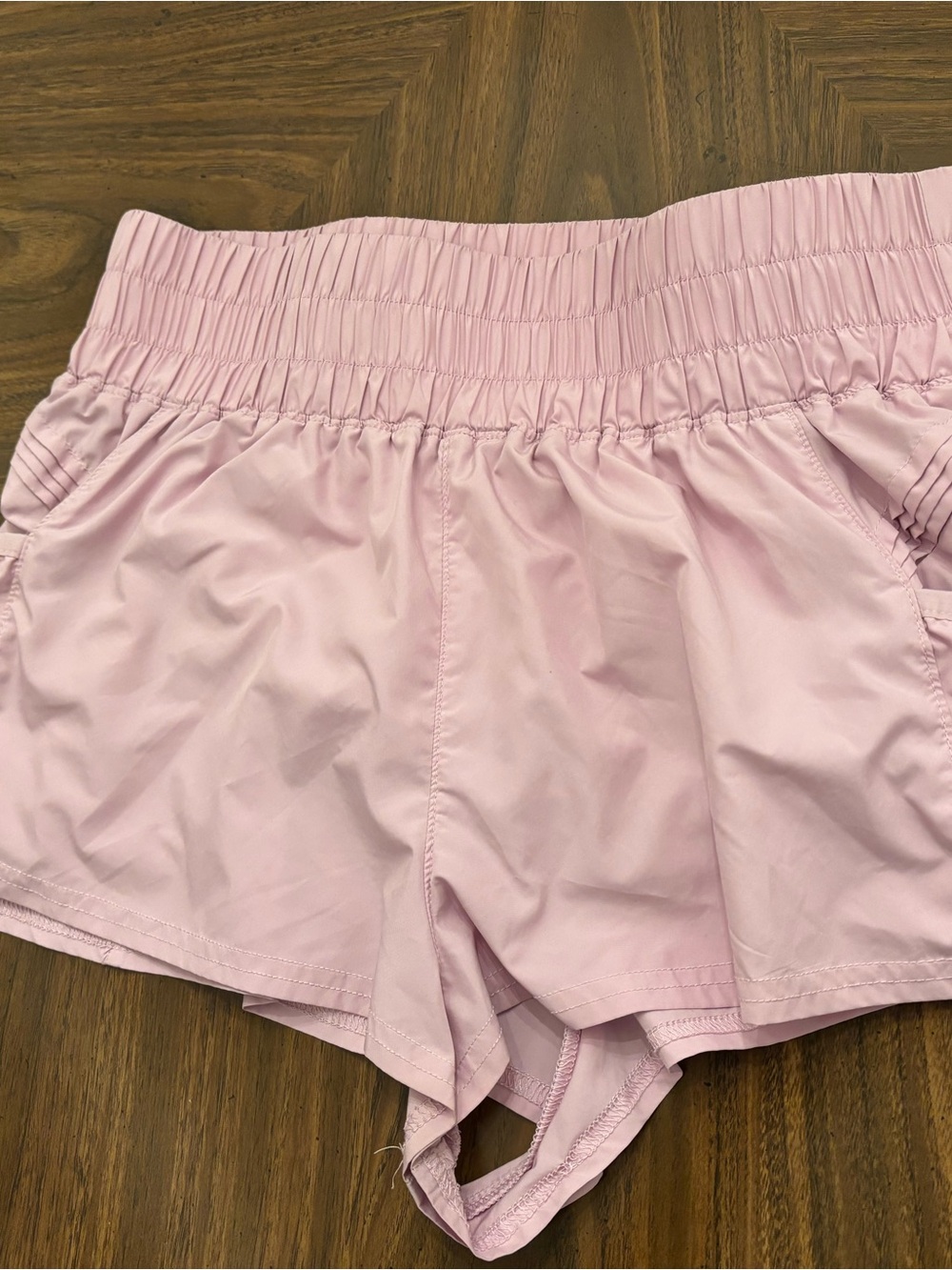 FP Movement by Free People Light Pink Athletic Shorts with Elastic Waist